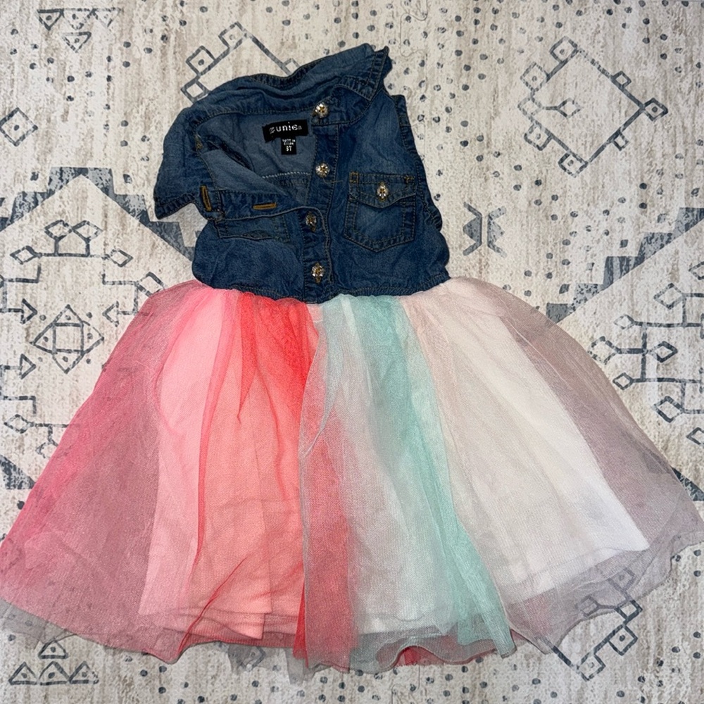 Zunie sleeveless toddler dress